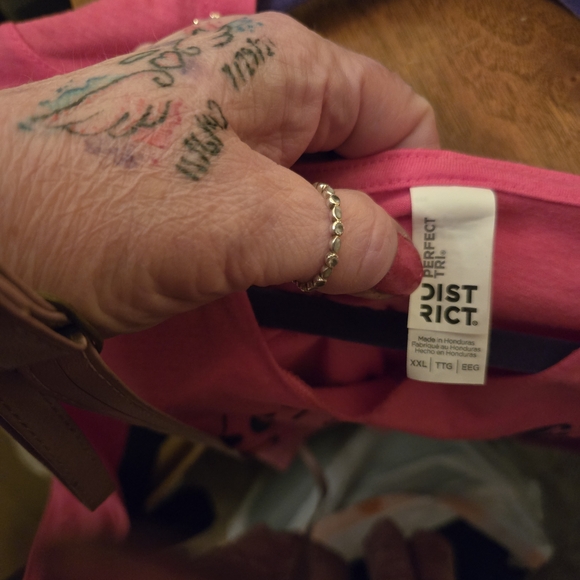 District Pink Long Sleeve Hoodie - Picture 3 of 4